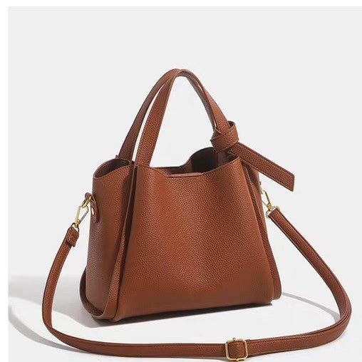 Women's Super Popular Texture Large Capacity Portable Bucket Bags