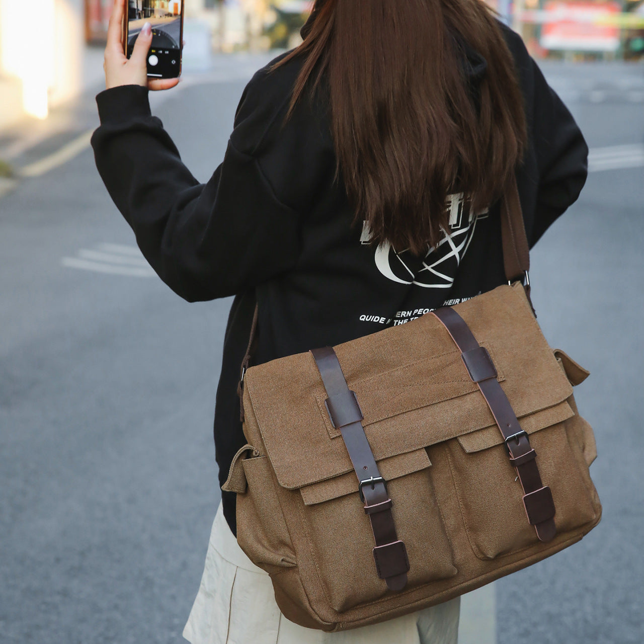 Classy Innovative Elegant Unique Men's Canvas Shoulder Bags