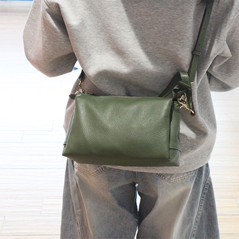 Korean Style Versatile Soft Leather High-grade Women's Messenger Bag