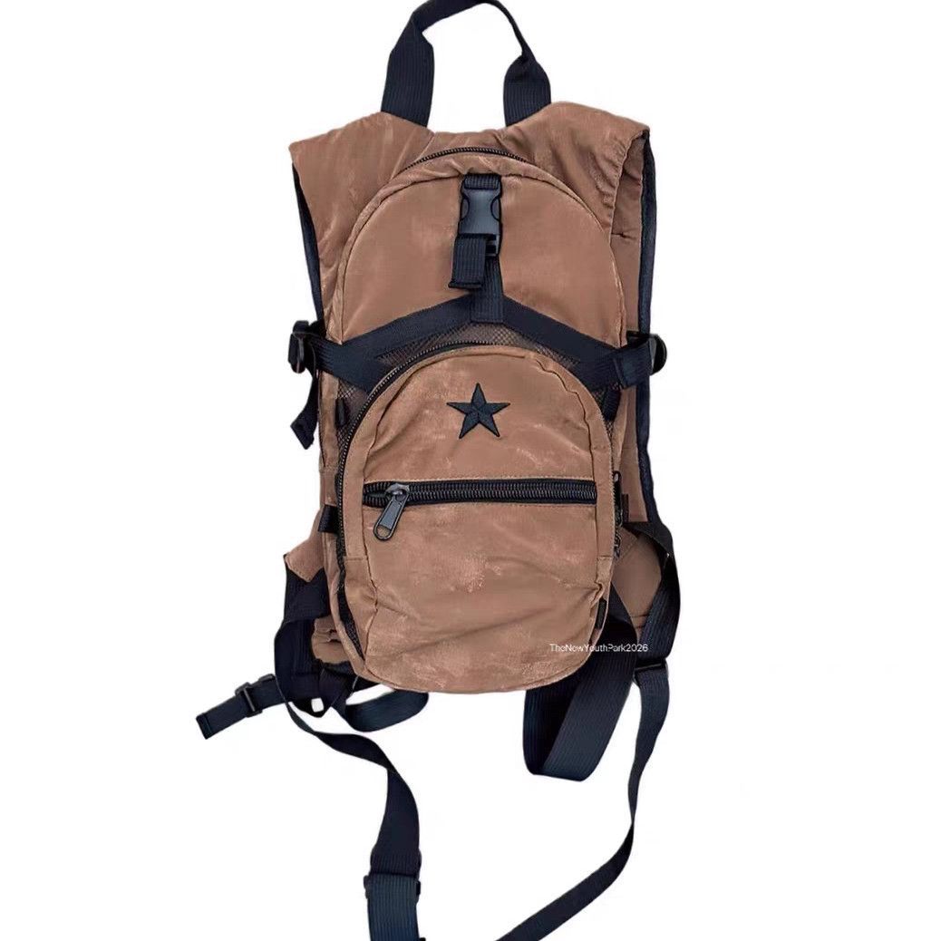 Polka Dot Large Capacity Lightweight Embroidery Patch Leisure Backpack