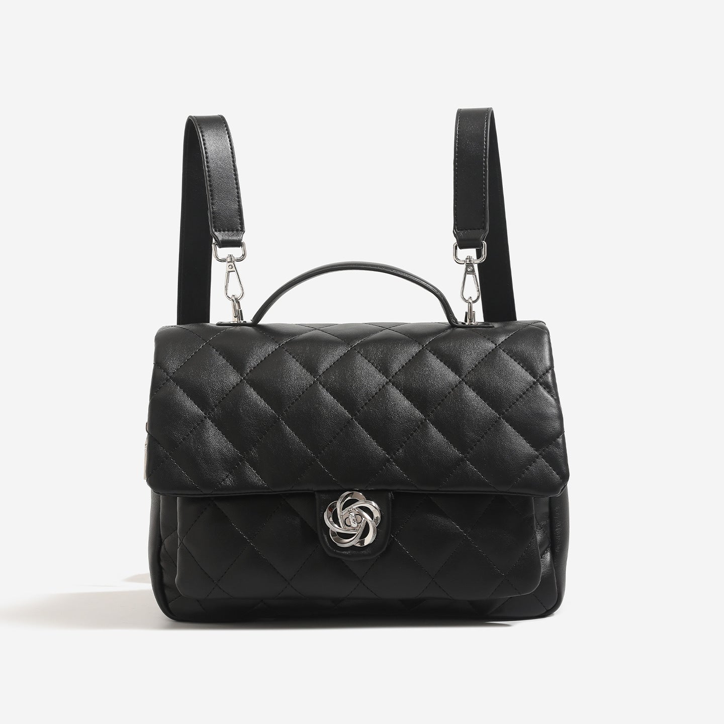Women's High-grade Fashion Diamond Quilted Design Sense Leisure Backpacks