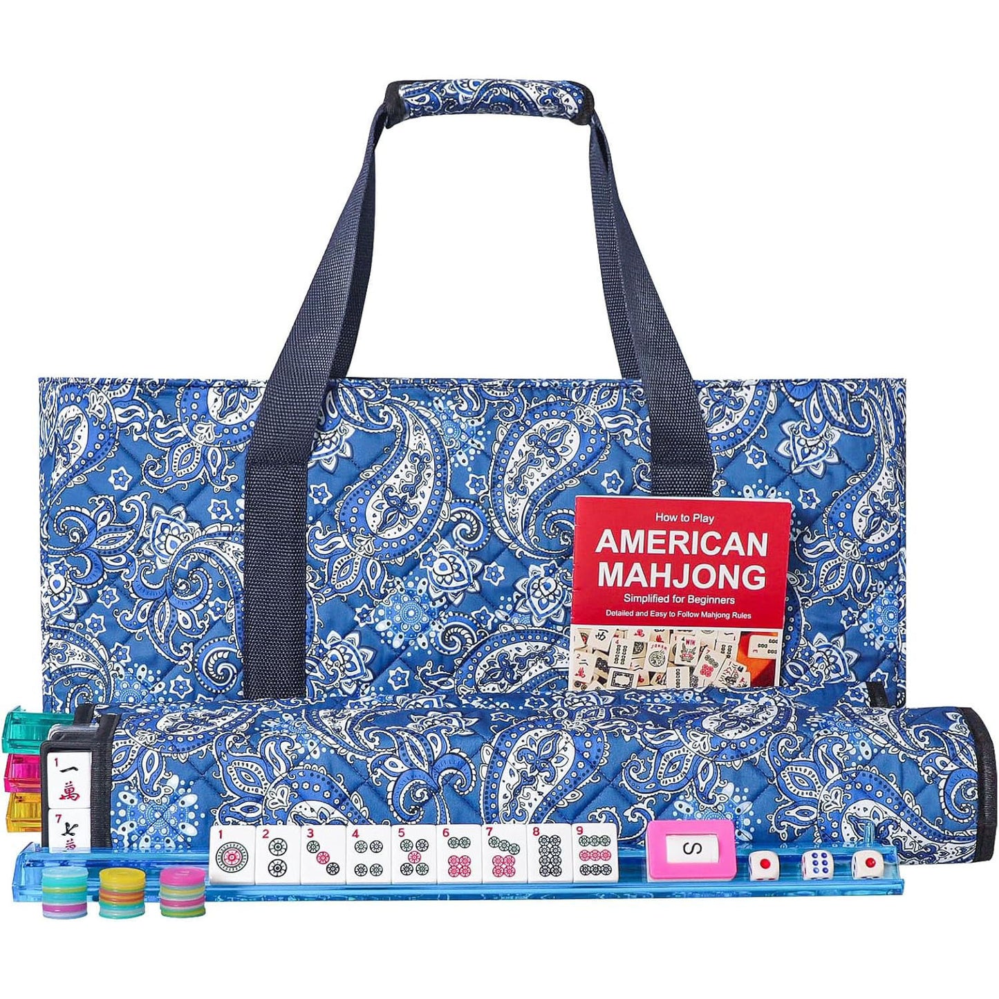 Mahjong Set Large Capacity Portable Toiletry Folding Bags