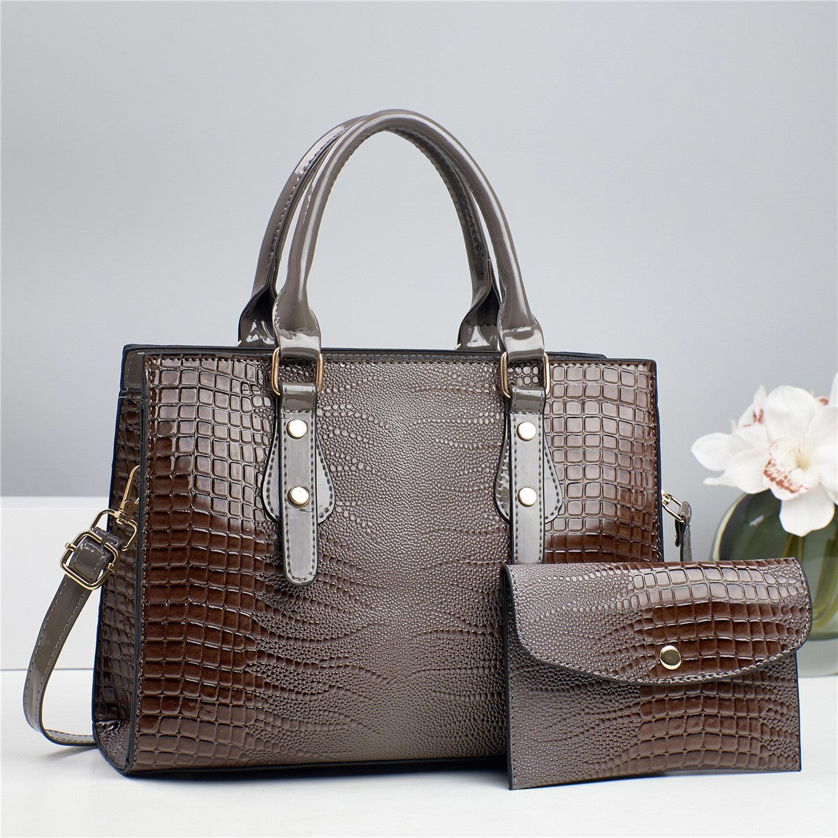 Women's Elegant Large Capacity Fashion Two-piece Set Women's Handbag