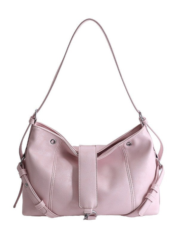 Women's Niche Large Capacity Commuter Locomotive Style Women's Shoulder Bag