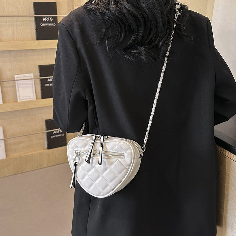 Women's Minority Fashion Love Mini Chain Rhombic Women's Shoulder Bag