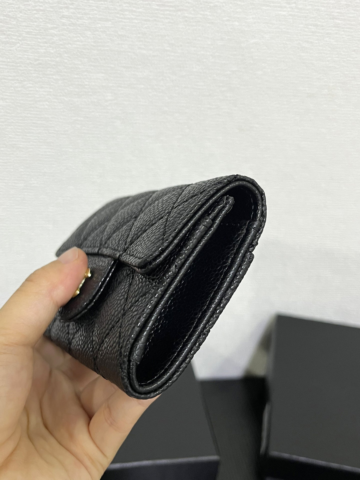 For Each Person Style Caviar Cowhide Rhombus Genuine Purses
