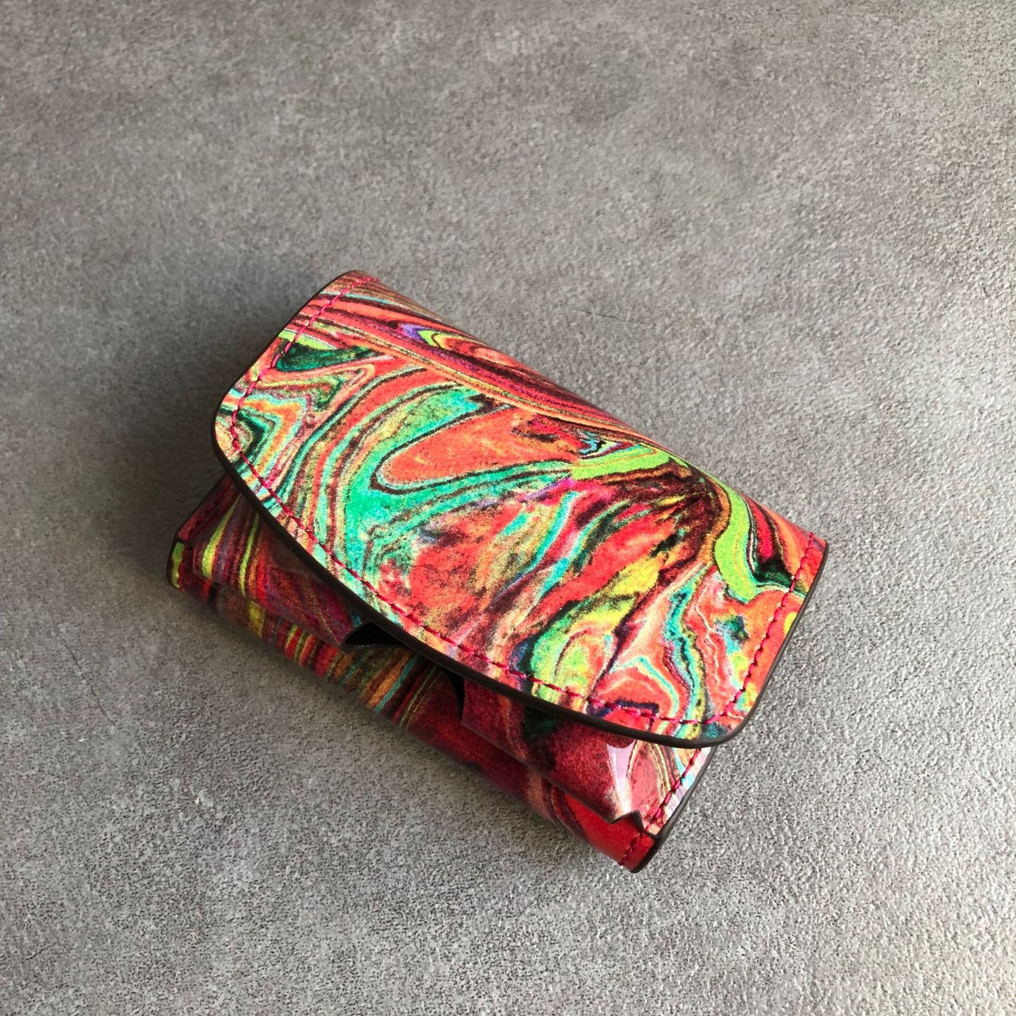 Women's & Men's Short First Layer Cowhide Mini Card Pack Card Sleeve