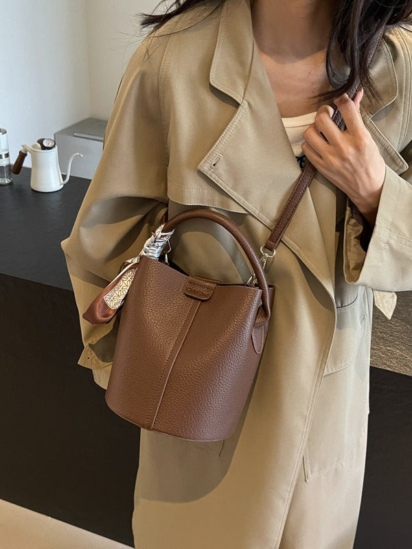 Women's High-grade Soft Leather Lychee Pattern Fashion Shoulder Bags