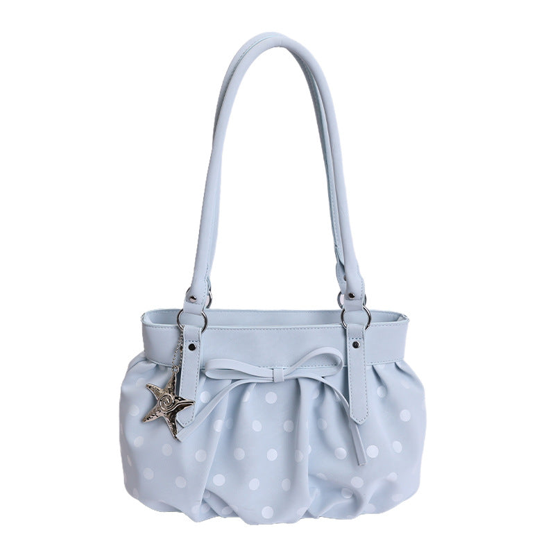 Women's Capacity Commuter Spring High-grade Fashion Polka Underarm Bag