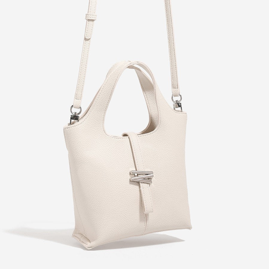Women's Today Popular Simplicity Minority Portable Textured Bucket Bag