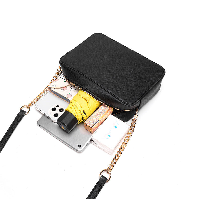 Popular Casual Women's Chain Cross Pattern Women's Shoulder Bag