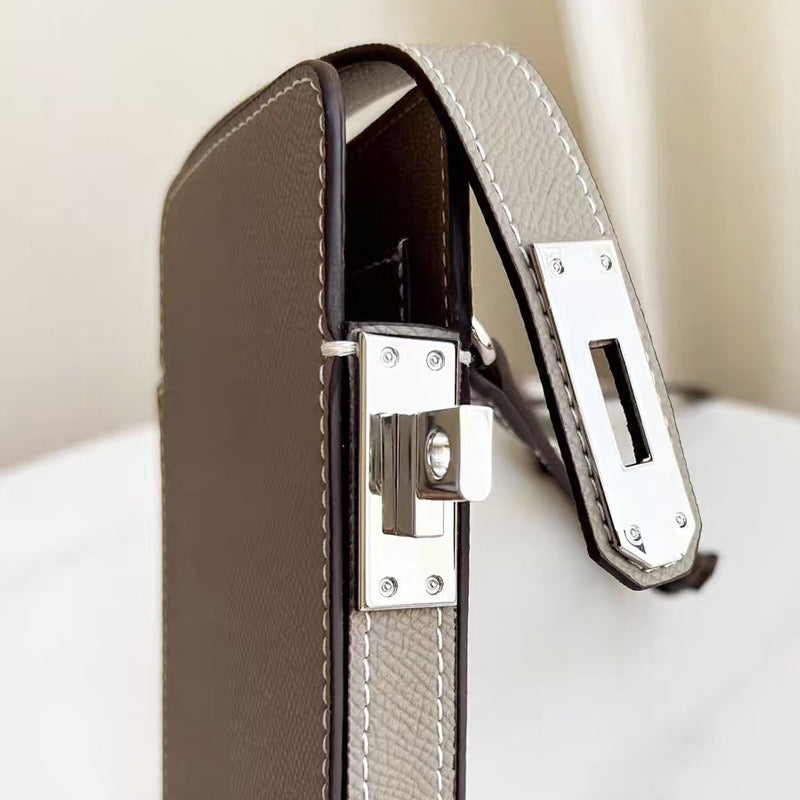Fashion Genuine Leather Box Simple High-grade Mobile Phone Bag