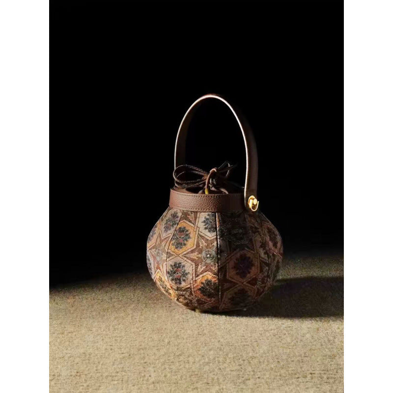 Women's Mori Chinese Song Dynasty Brocade Lantern National Style Red Bags