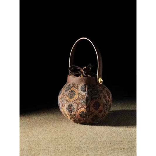 Women's Mori Chinese Song Dynasty Brocade Lantern National Style Red Bags