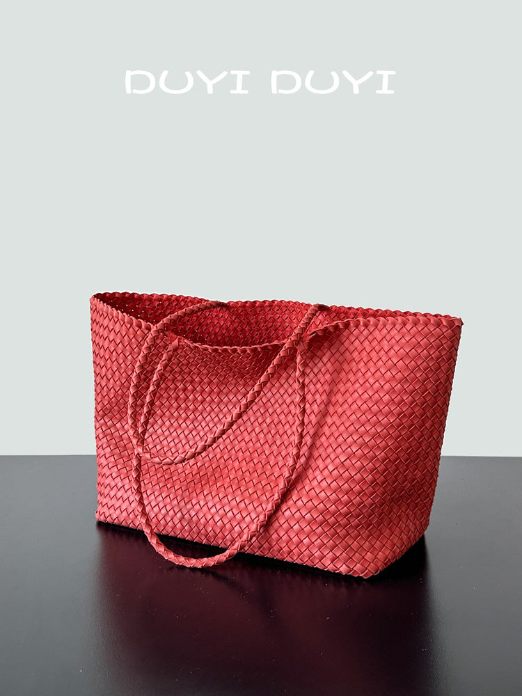 Women's Affordable Luxury Fashion Tide Hand-woven Short-distance Travel Bags