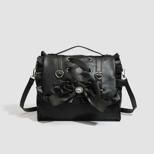 Women's Lolita Bow Control Strap Love Portable Women's Backpack