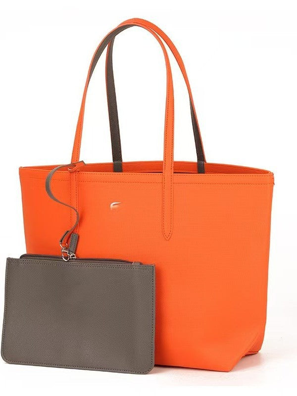 Women's Crocodile Double-sided Thickened Shopping Mother Portable Bags