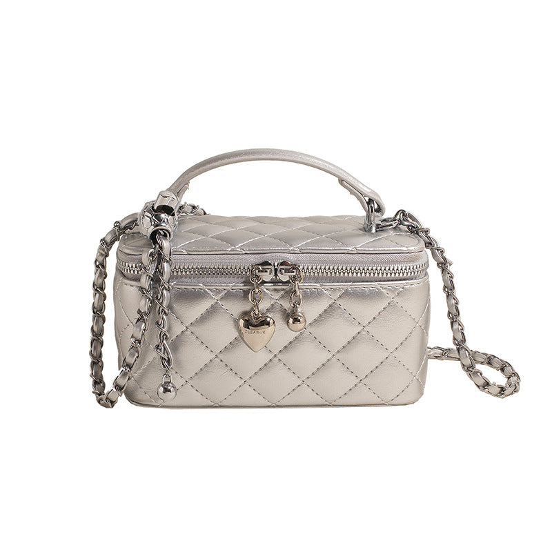 Women's High-grade Classic Style Spring Single Fashion Rhombus Bucket Bag
