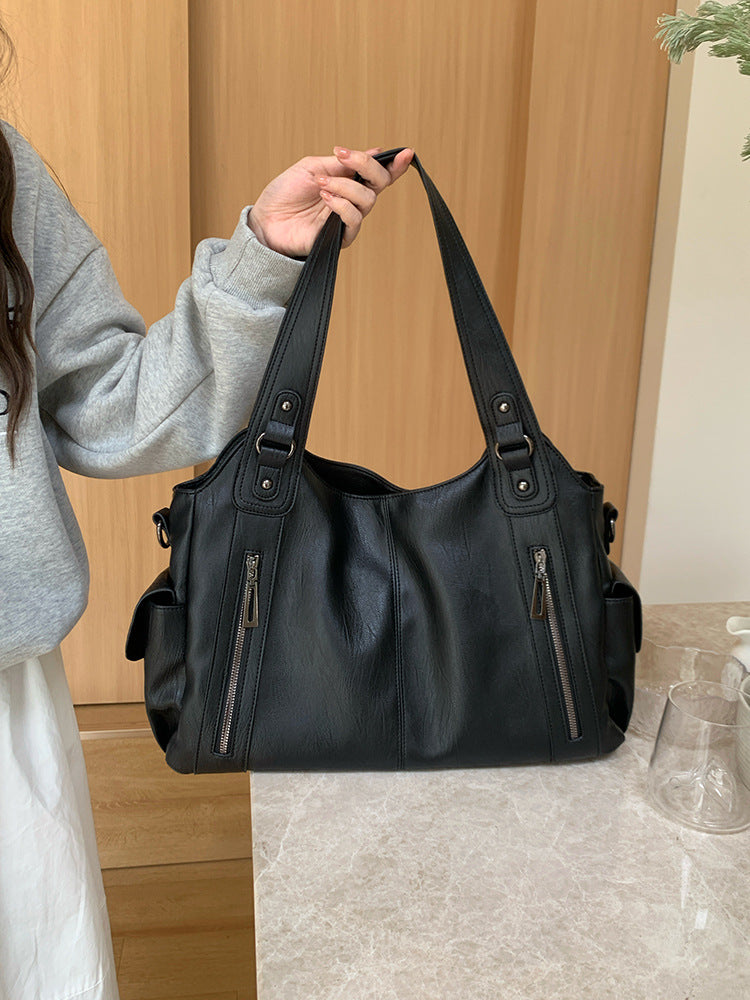 Women's Large Capacity Retro Easy Matching High-grade Tote Bag