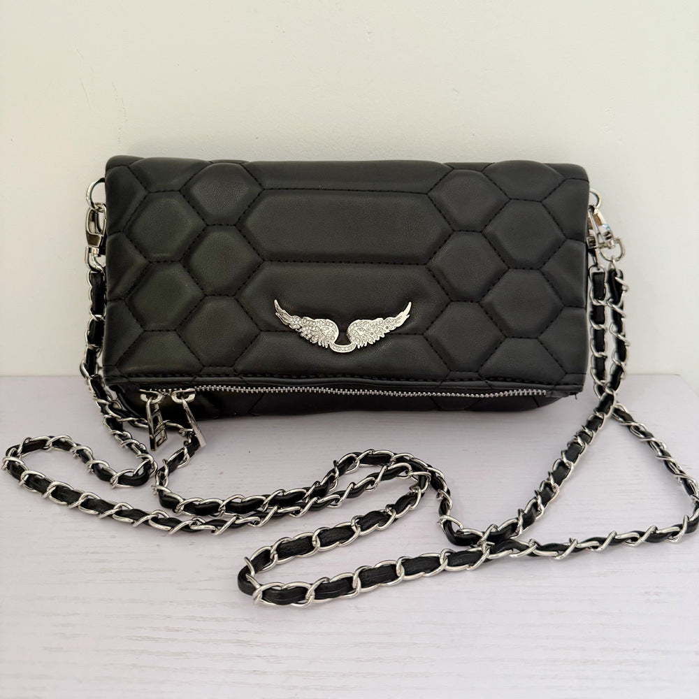 Women's Fashion Black Vintage Luxury Design Women's Messenger Bag