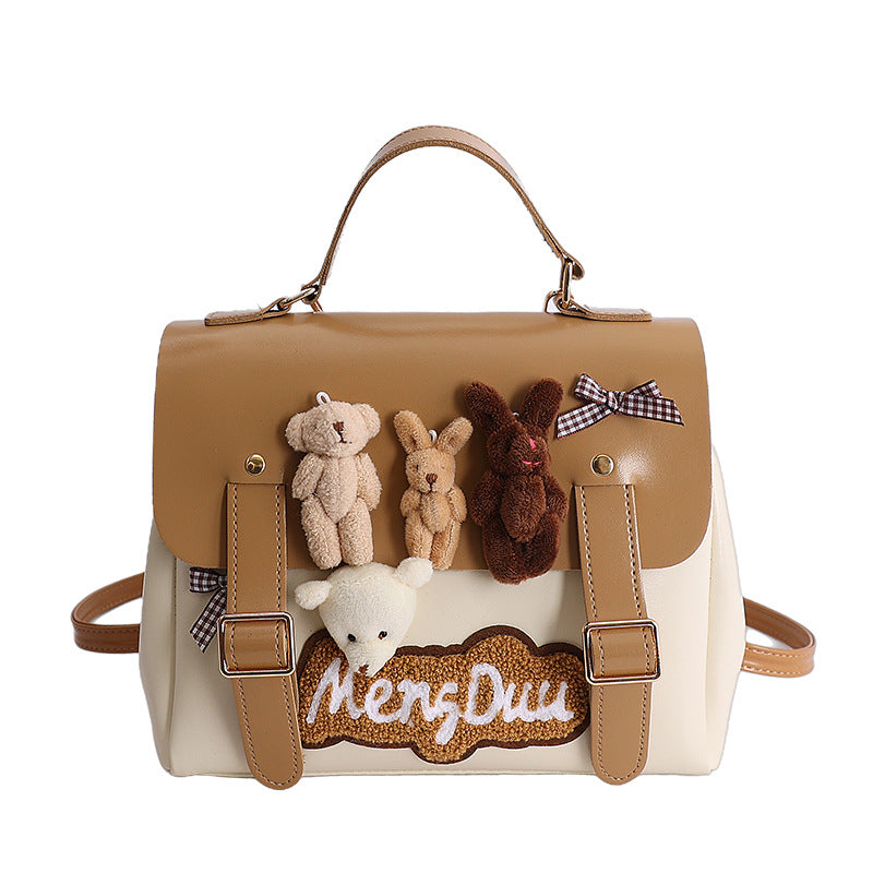 Women's Retro Soft Cute Bear Vintage Women's Backpack