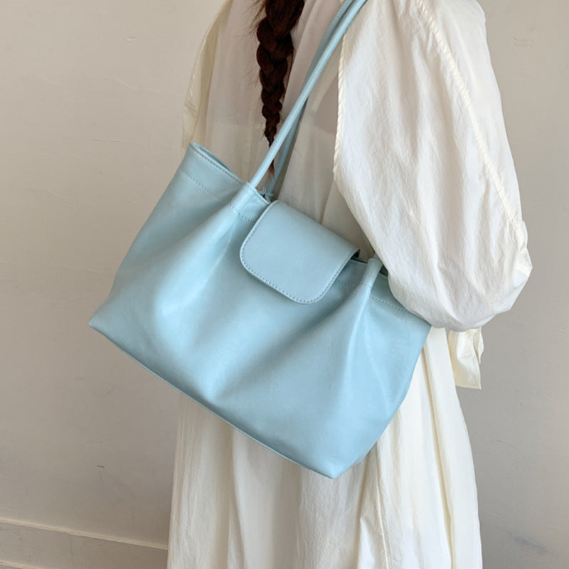 Women's Textured Commuter Underarm Spring Large Capacity Retro Women's Shoulder Bag