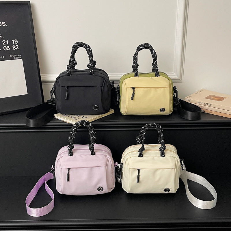 Women's Style Hand Leisure Commute Color Collision Bags
