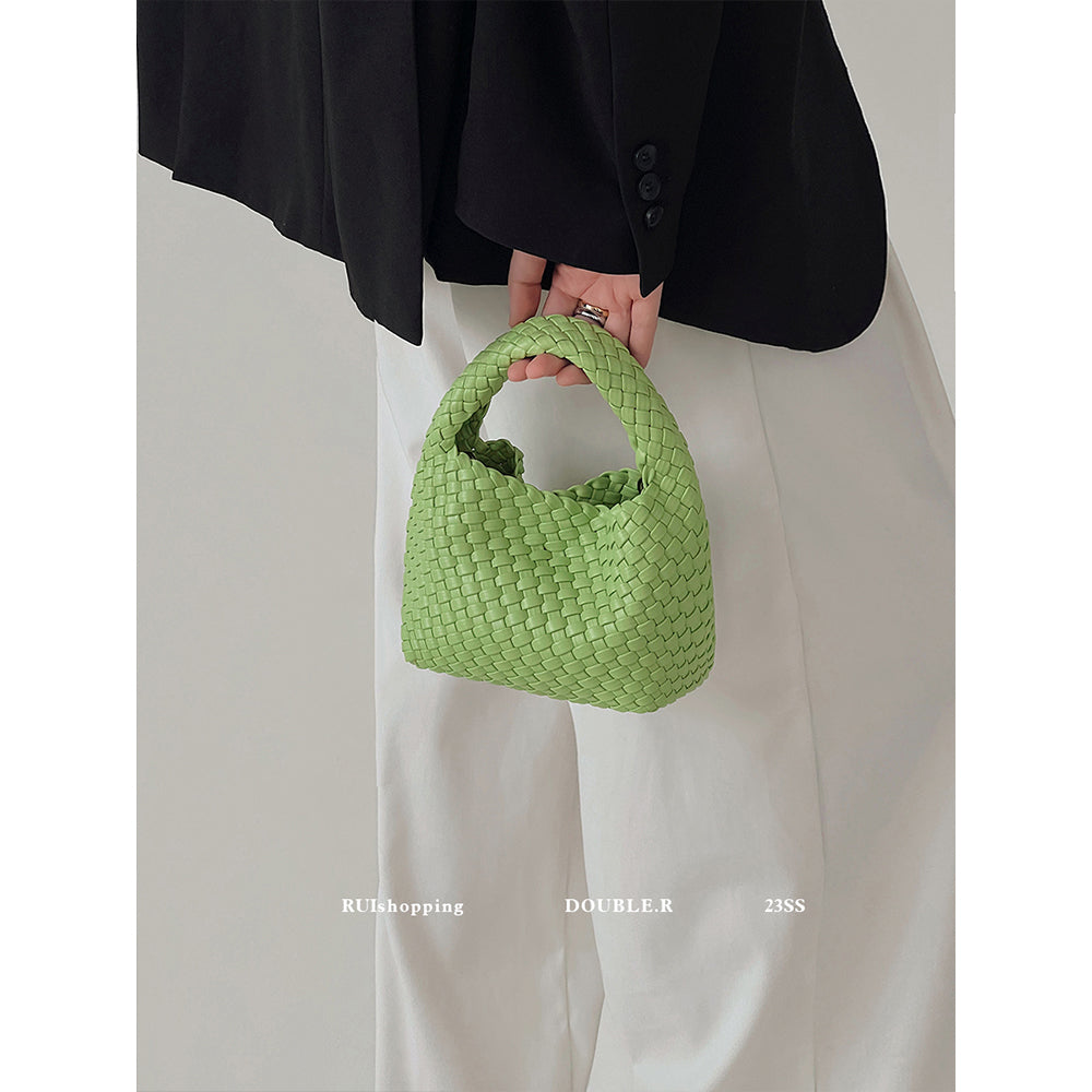 Women's Pretty Spinach Sailor Hand-woven Portable Women's Handbag