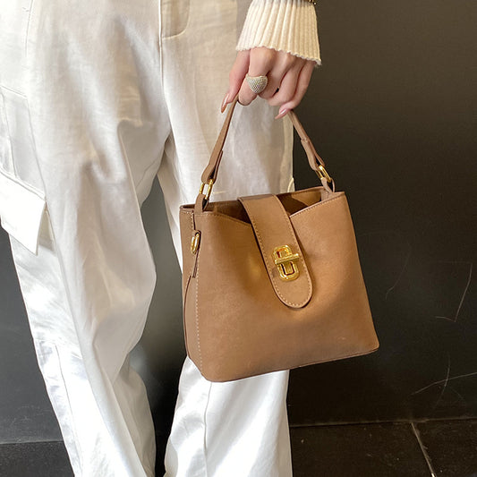 Women's Simple Hand Holding Minority Fashion Textured Bags