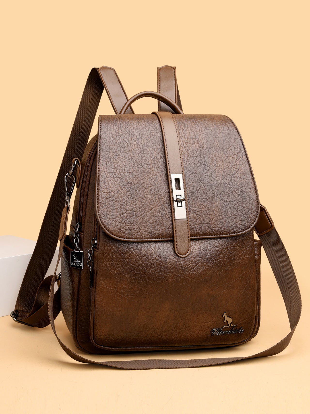 Women's Vintage Soft Leather Leisure Versatile Large Women's Backpack