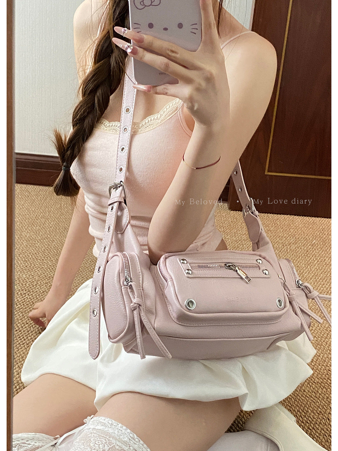 Women's Summer Niche Textured Simple Pillow Wide Underarm Bag