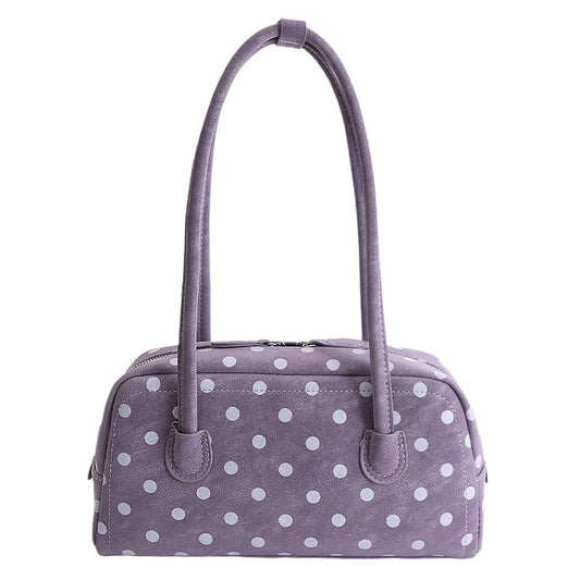 Women's Bowling Polka Dot Large Capacity Daily Commuting Underarm Bag