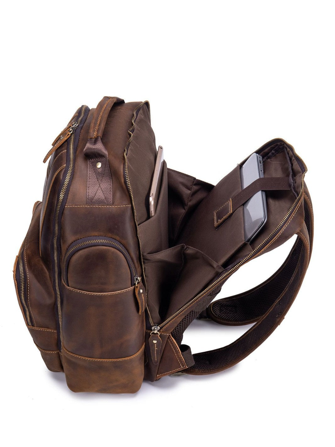 Men's Horse Leather First Layer Cowhide High-grade Commuter Bags