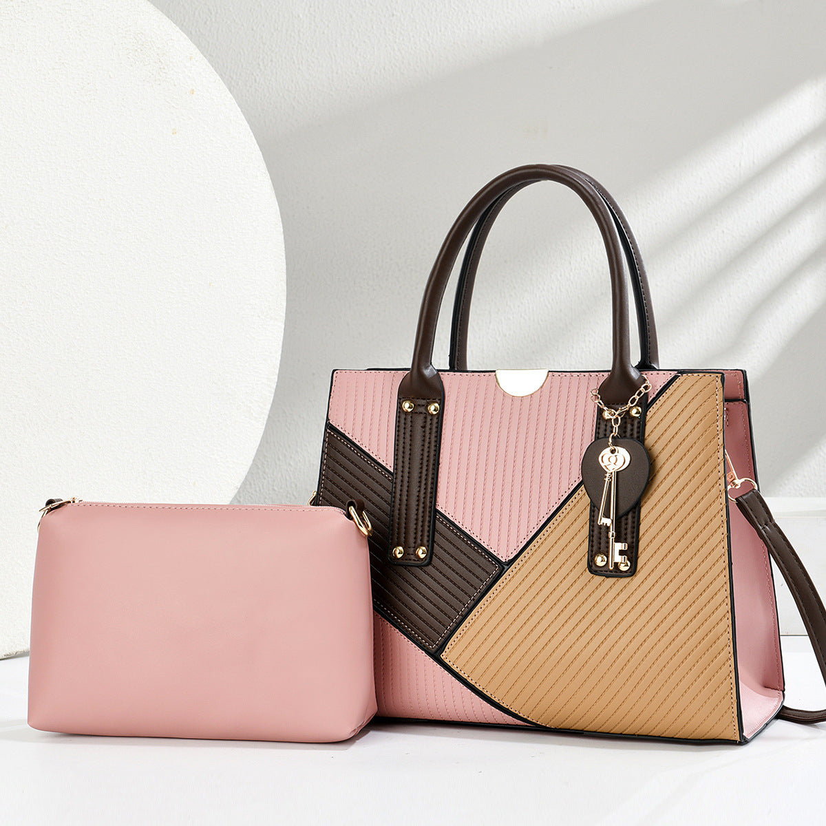 Trendy Two-piece Suit Mother Fashion Vintage Women's Handbag