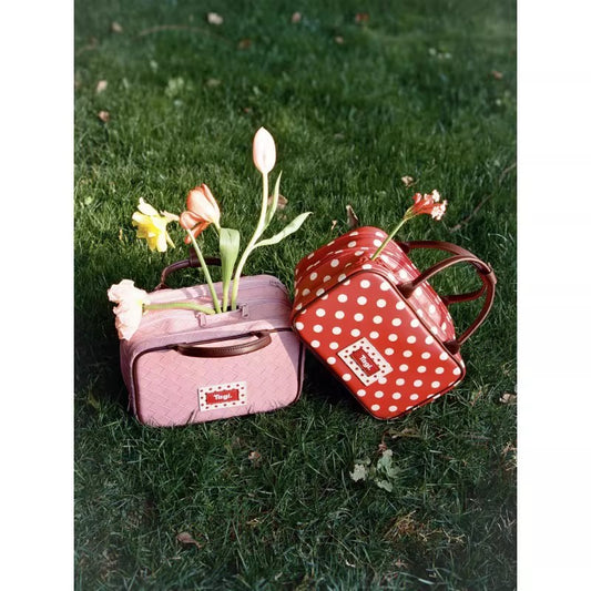 Picnic Bowling Storage Polka Dot Leopard Makeup Bag