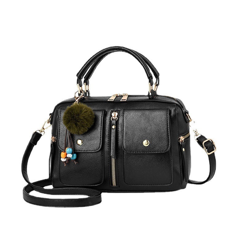 Stylish Women's Fashion Trendy Leather Pillow Shoulder Bags