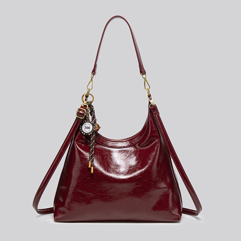 Women's Soft Leather Wedding Large Capacity Bridal Light Women's Shoulder Bag