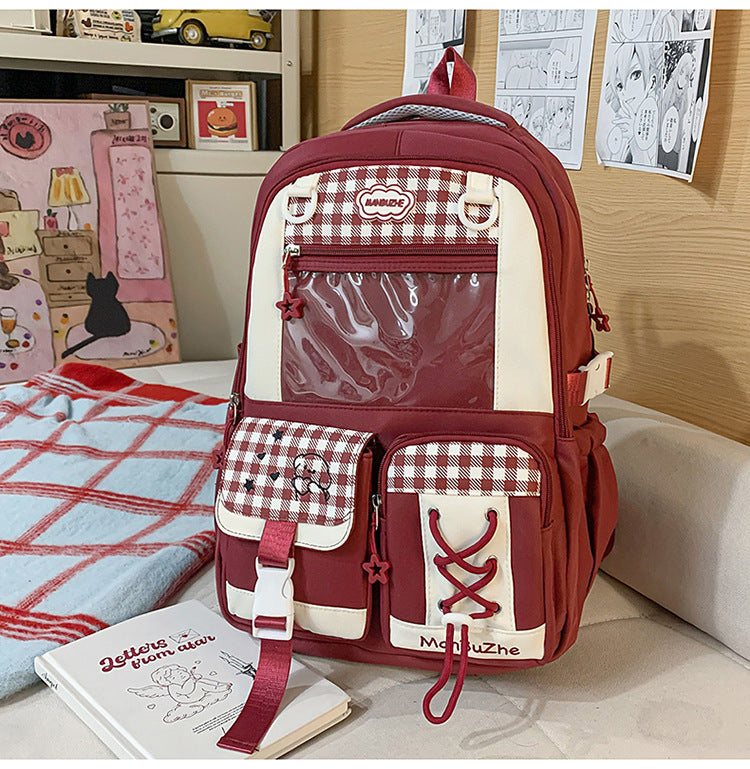 Cute Cartoon Style College Junior Lightweight Large Backpacks
