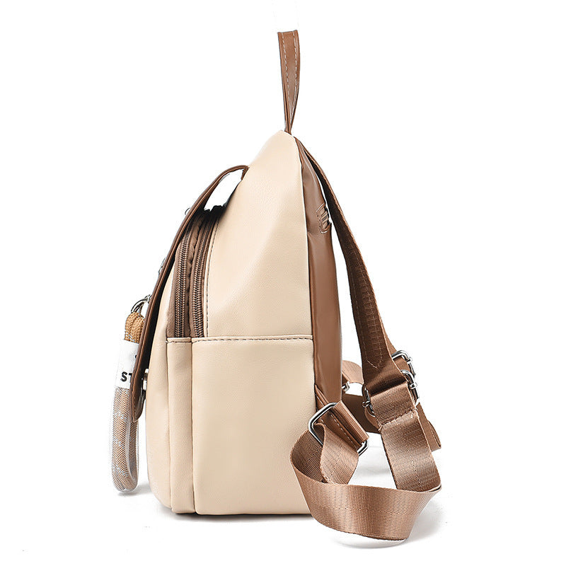 Women's Luxury Versatile Contrast Color Fashion College Women's Backpack
