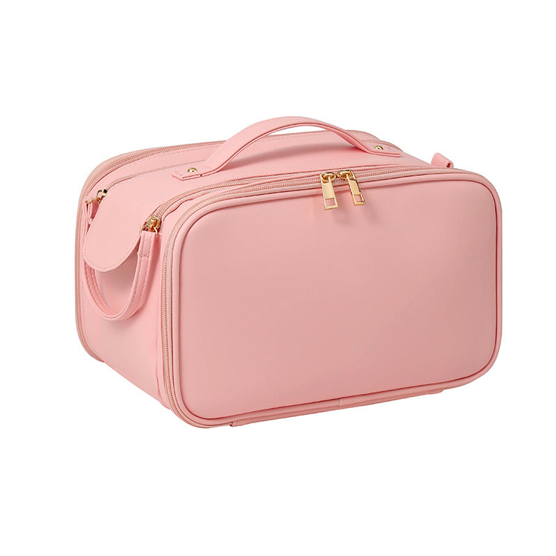 Women's Portable Large Capacity Wash Brush Storage Makeup Bag