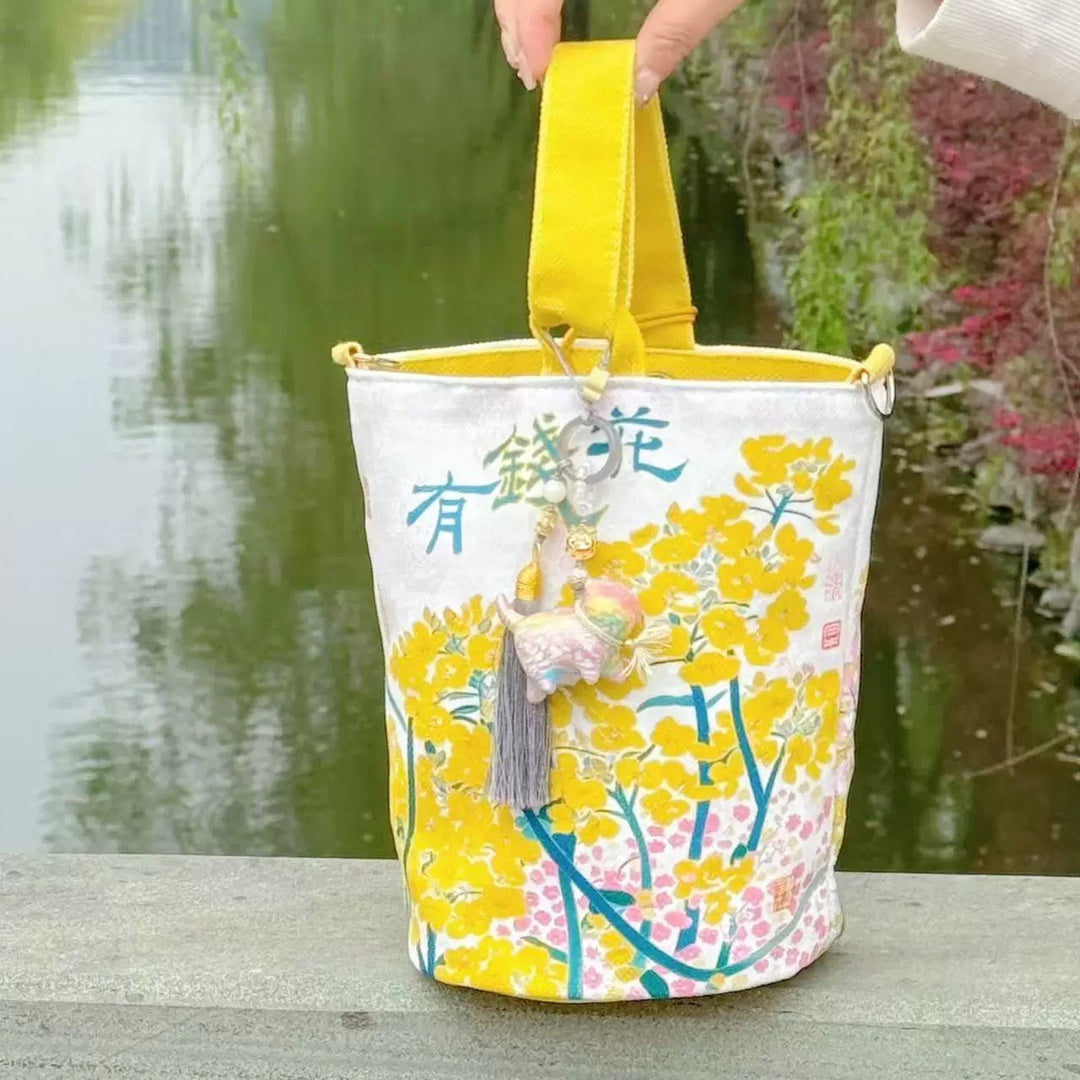 Flowers Series Spring Rich Money Scenic Spot Bags