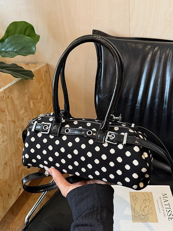 Women's Niche Polka Dot Top Handled Pillow Large Capacity Women's Shoulder Bag
