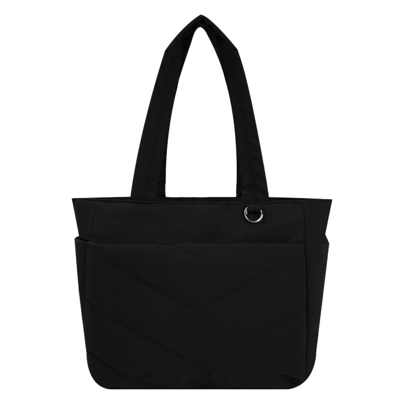 Color Portable Practical Large Capacity Lightweight College Class Women's Shoulder Bag
