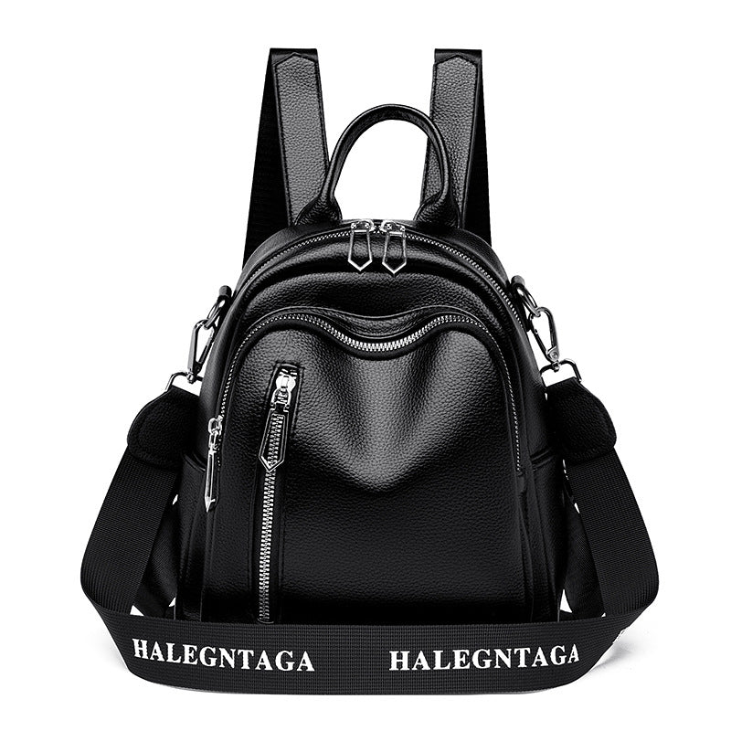 Pretty Women's Genuine Leather Simple Commuter Travel Bags