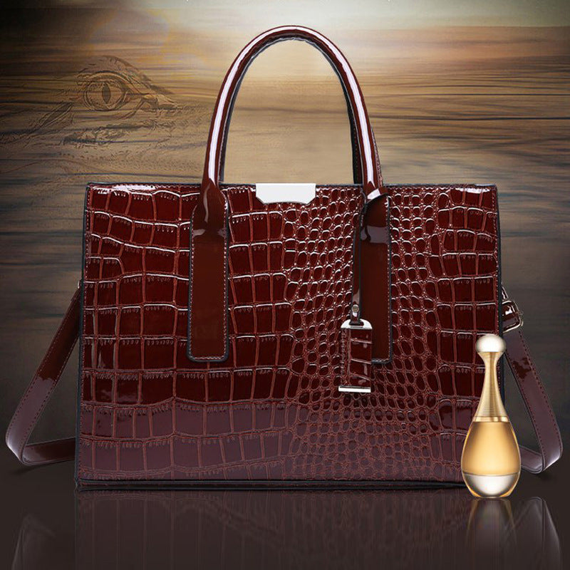 Women's Trendy Crocodile Pattern Portable Worldwide Women's Handbag