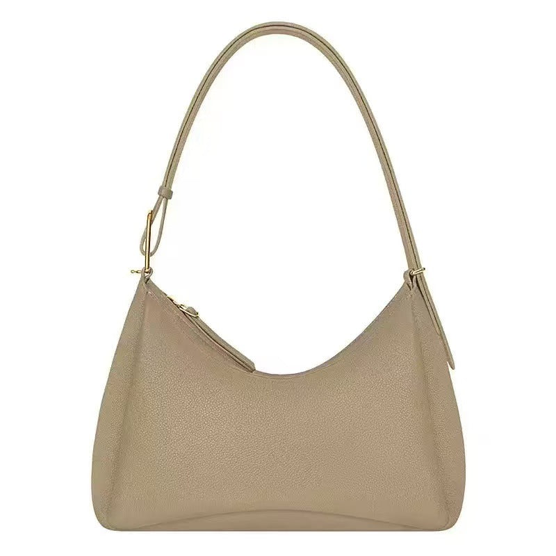 Women's Style Little Lychee Pattern Cow Leather Underarm Bag