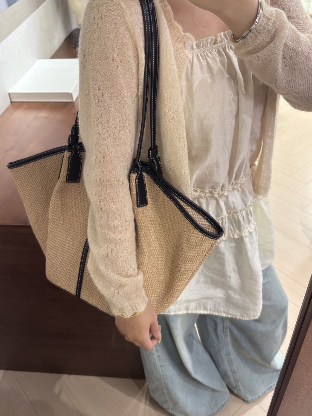 Women's Woven Large Capacity Totes Vacation Style High Sense Bags