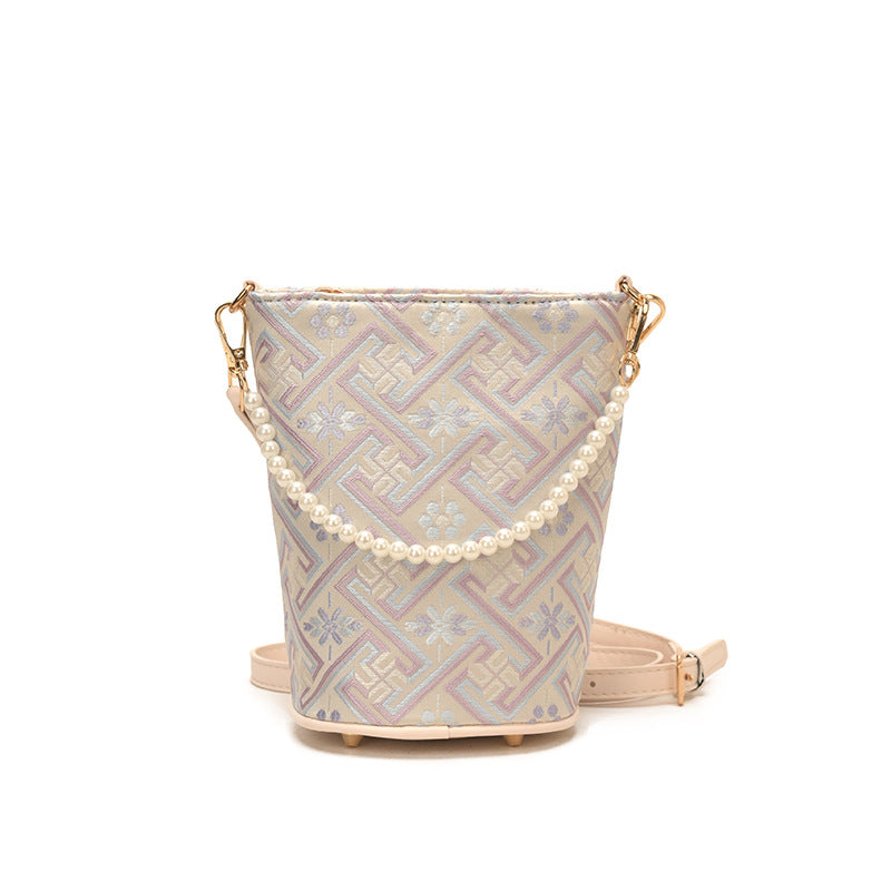 Women's Jin Fashion National Tide Fresh Air Culture Chinese Bucket Bag