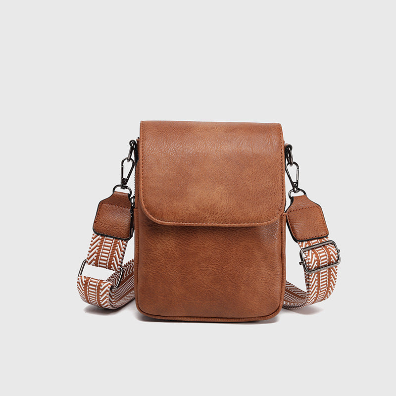 Women's Brown Retro Mini Commuter Fashion Wide Bags