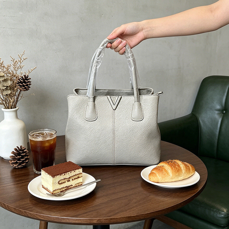 Women's Fashion Litchi Pattern High Quality Large Women's Handbag